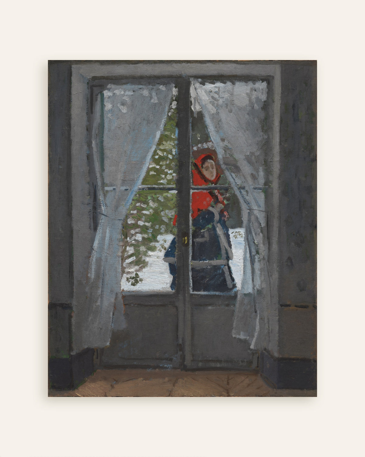 Affiche Le Fichu rouge (vers 1868–1873) de Claude Monet, miniature