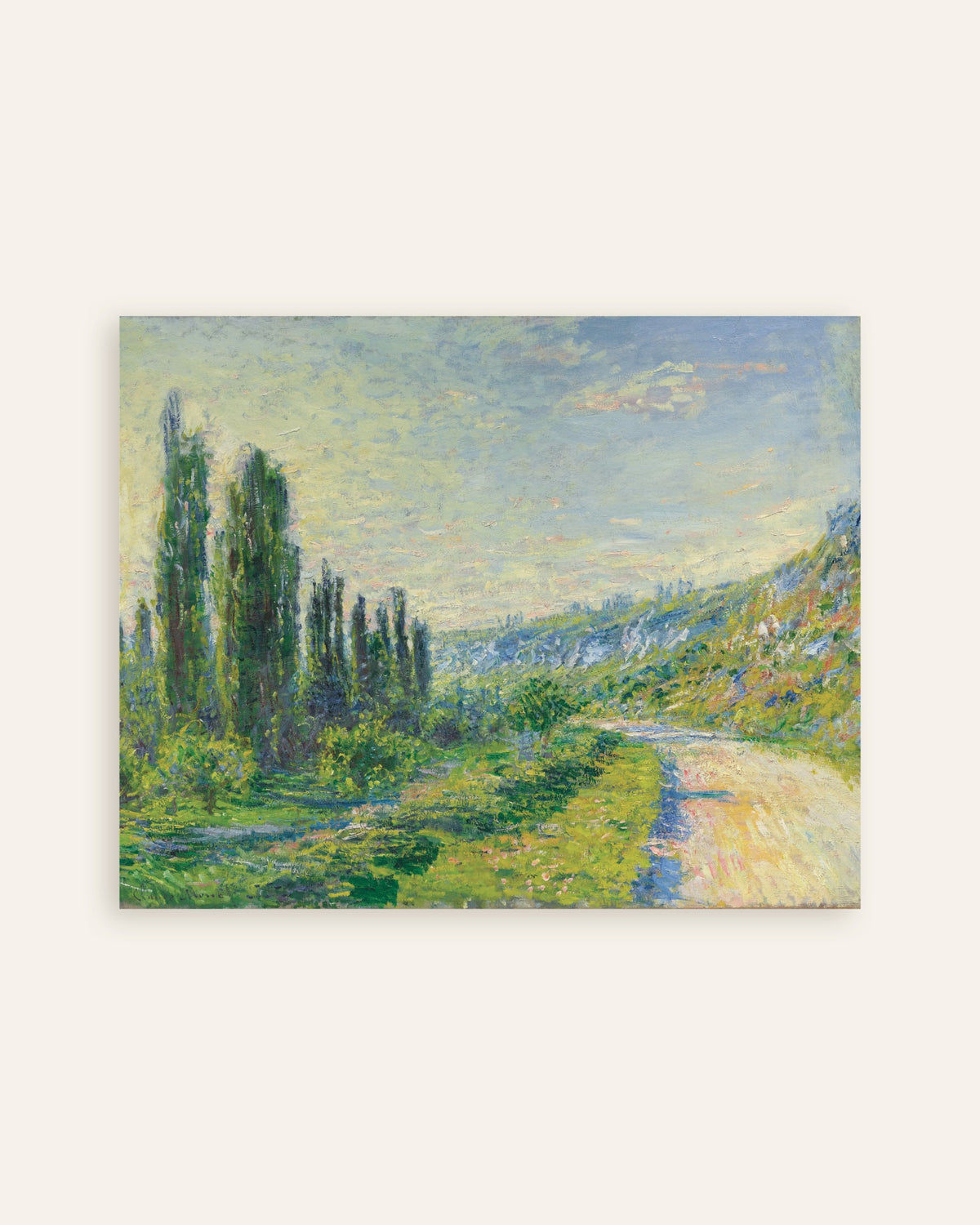 Affiche La Route de Vétheuil (vers 1880) de Claude Monet, miniature