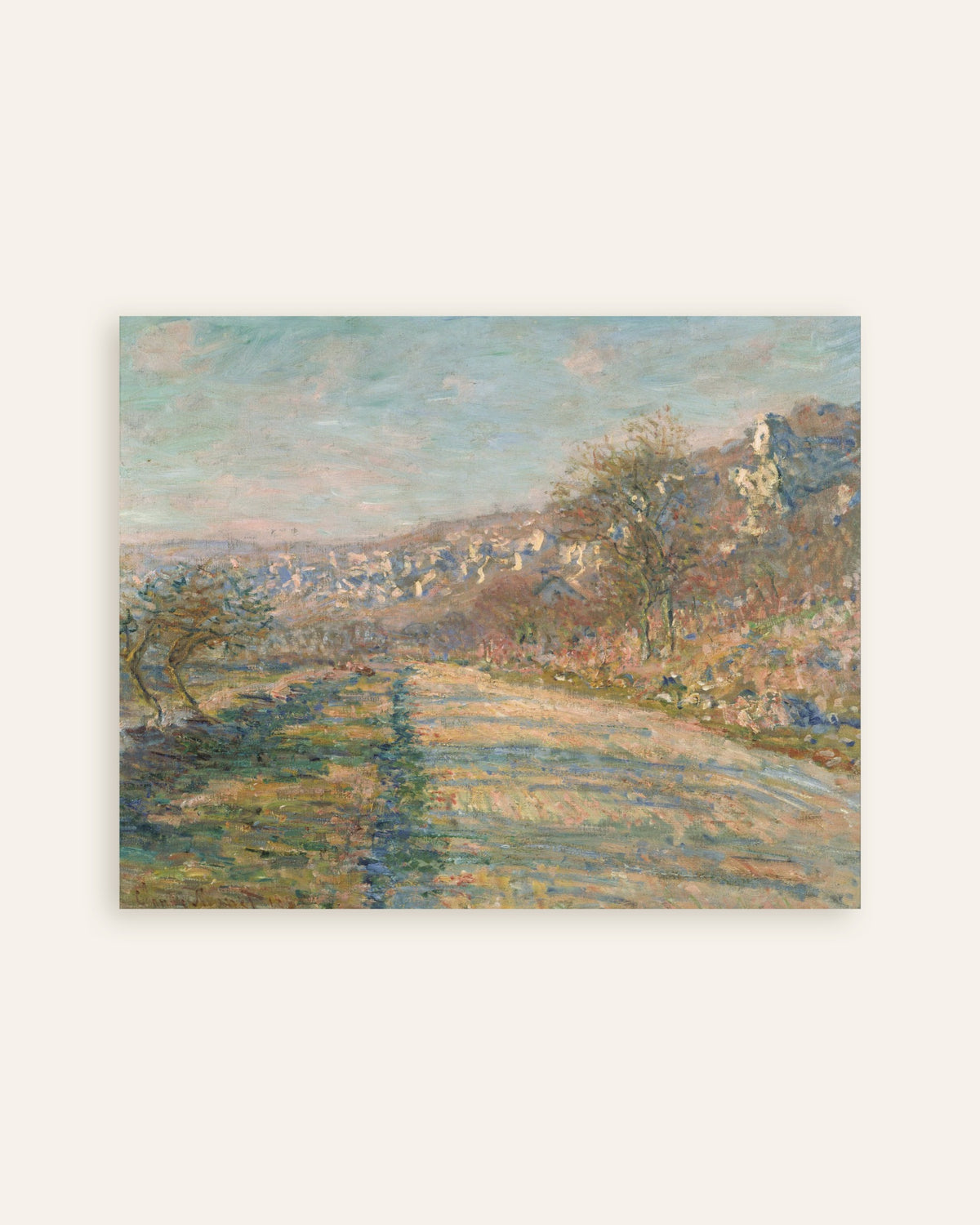 Affiche La Route de La Roche-Guyon (1880) de Claude Monet, miniature