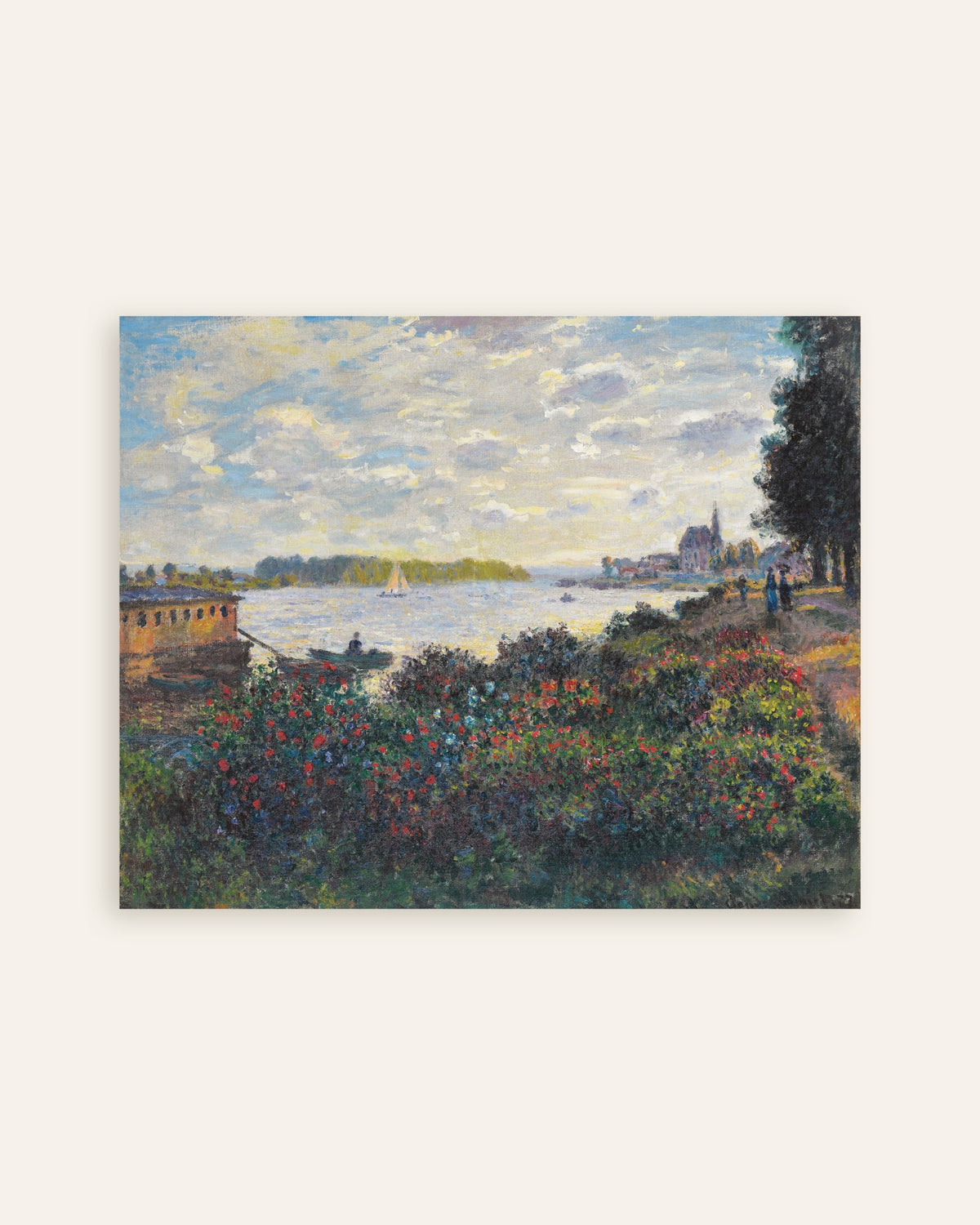 Affiche La Seine à Argenteuil (1877) de Claude Monet, miniature