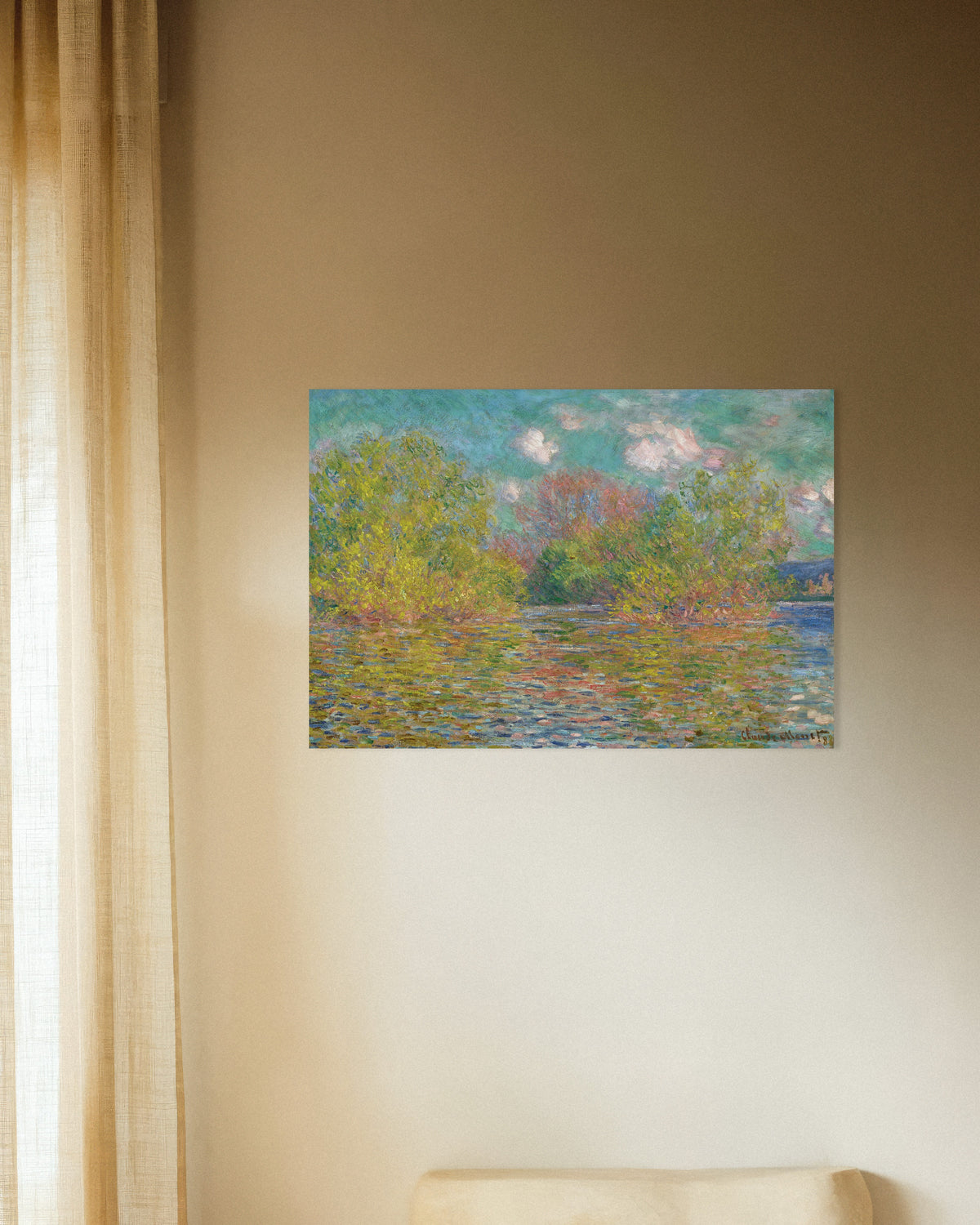 Affiche La Seine près de Giverny (1888) de Claude Monet