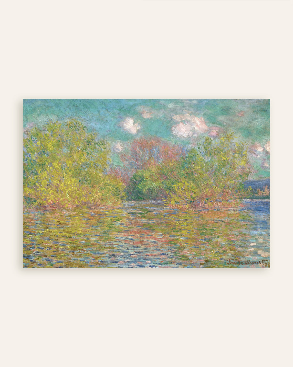 Affiche La Seine près de Giverny (1888) de Claude Monet, miniature