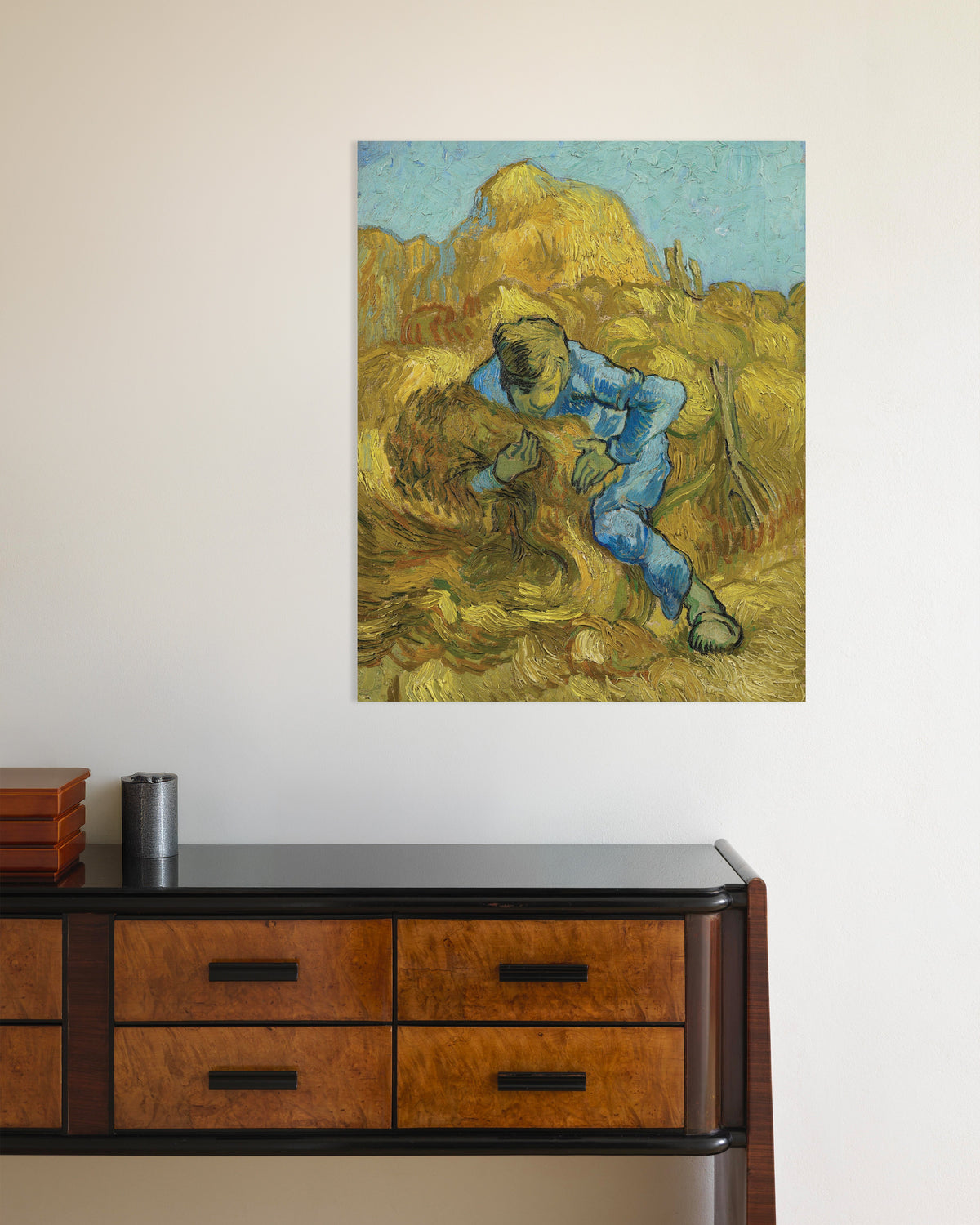 Poster de Le Botteleur, d’après Millet (1889), de Vincent van Gogh