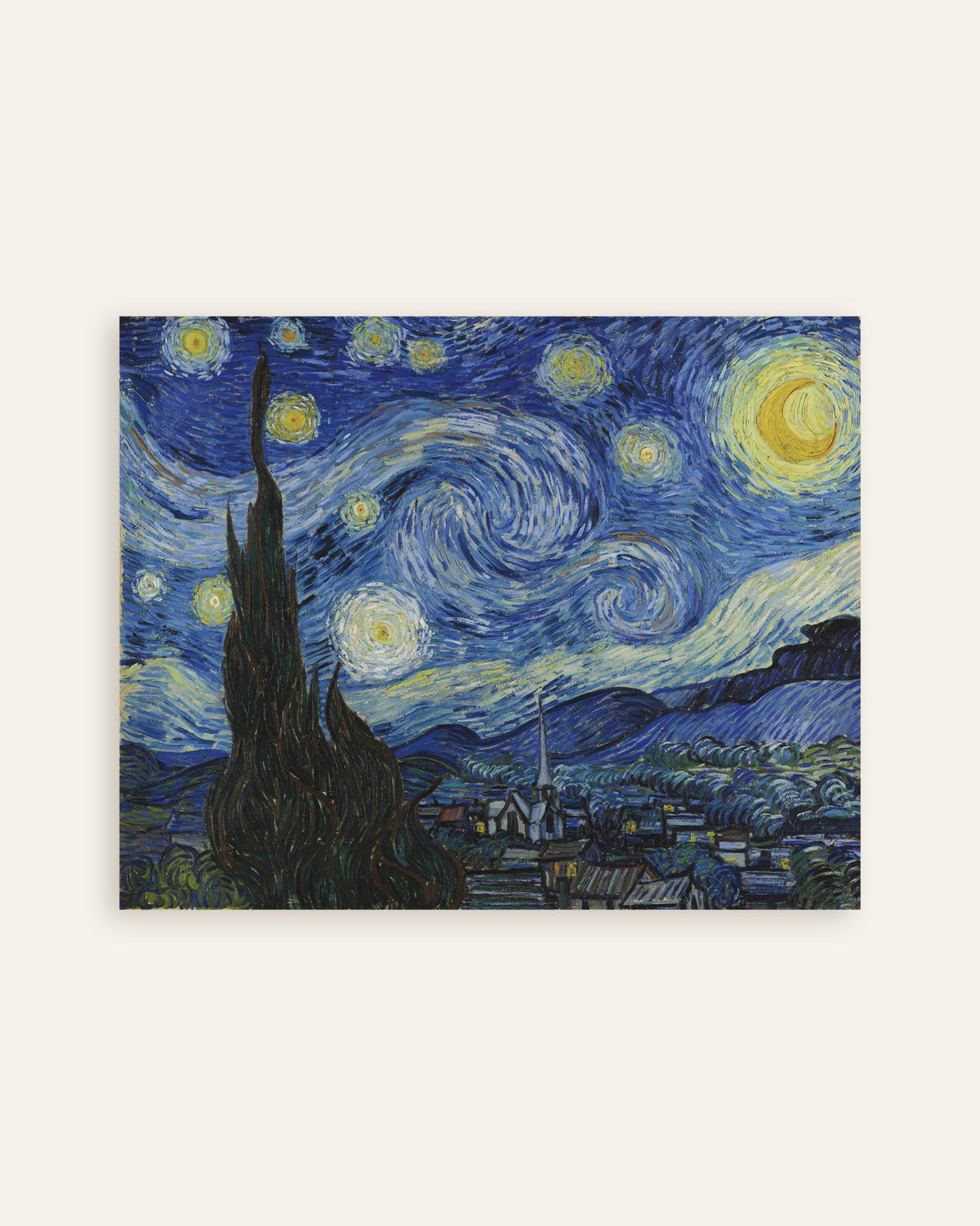 Affiche « La Nuit étoilée » (1889) de Vincent van Gogh, vignette