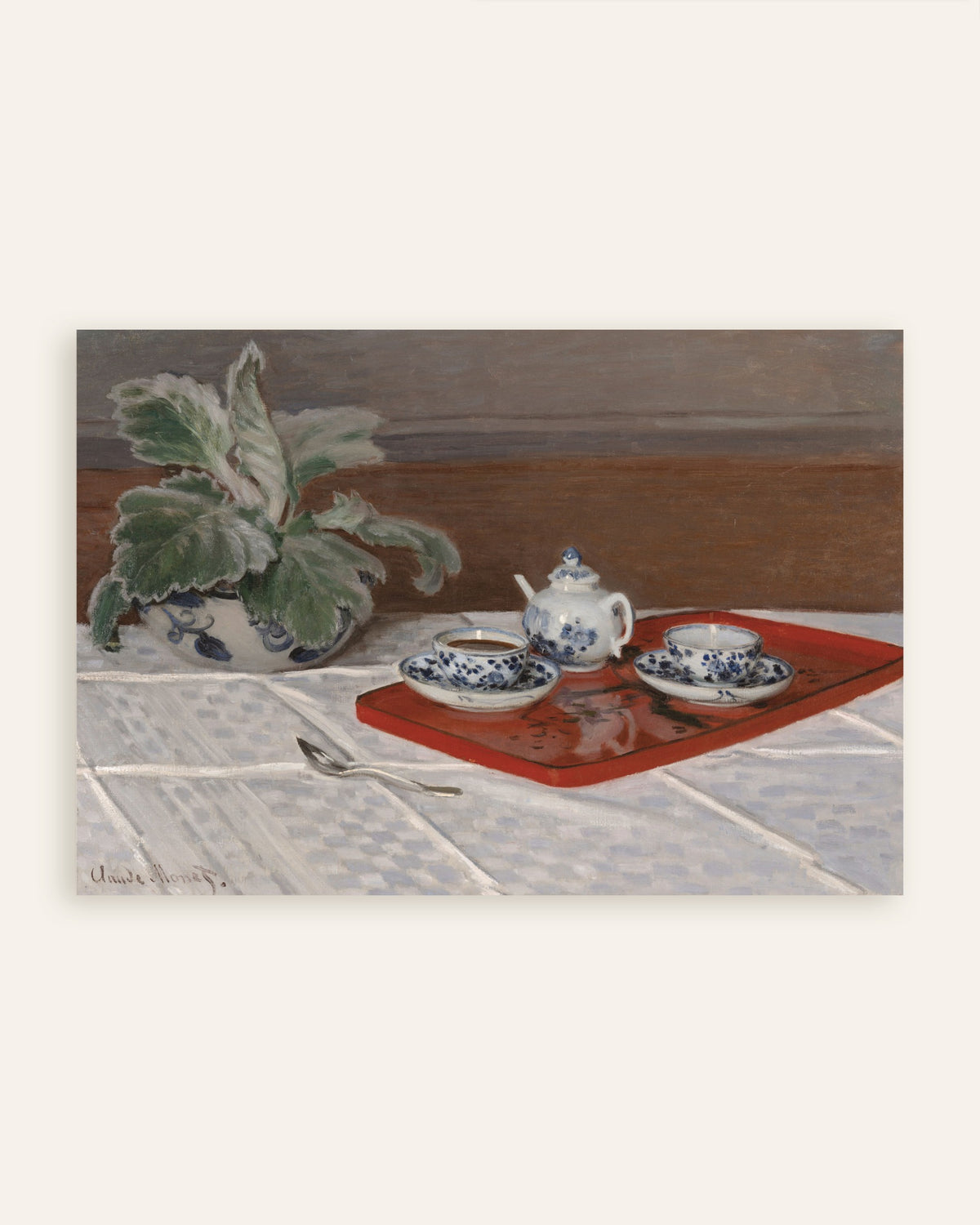 Affiche Le Service à thé (1872) de Claude Monet, miniature