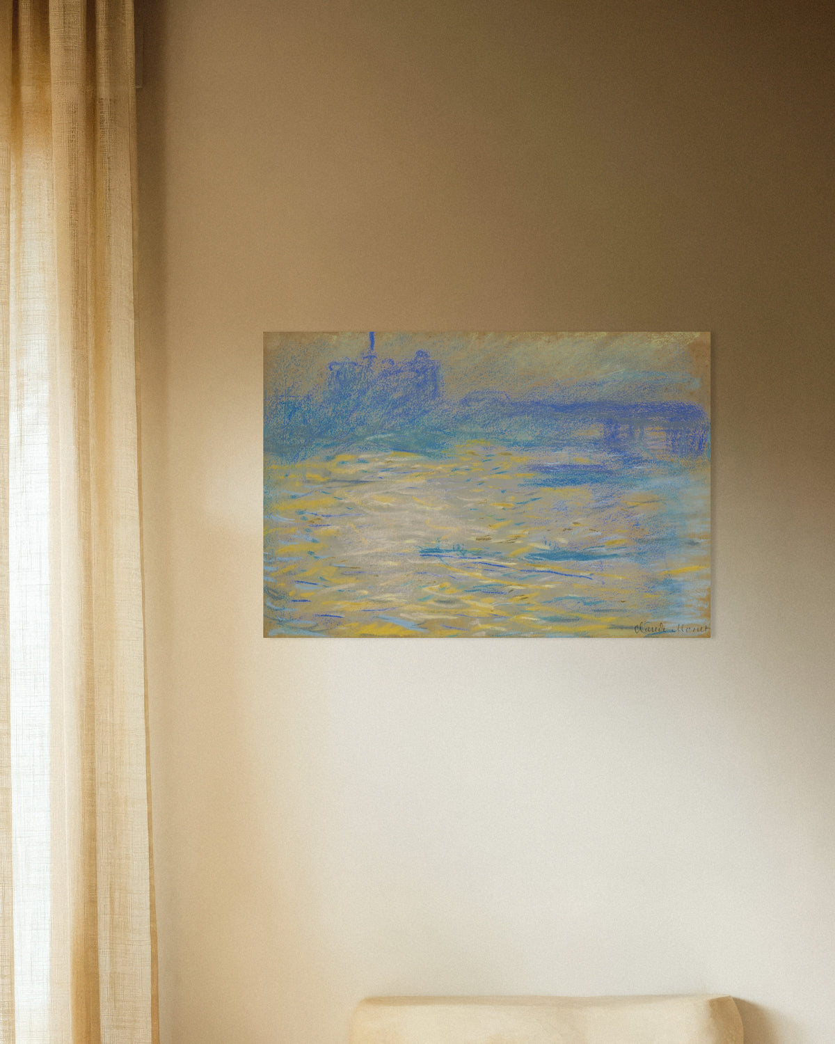 Affiche La Tamise (1901) de Claude Monet