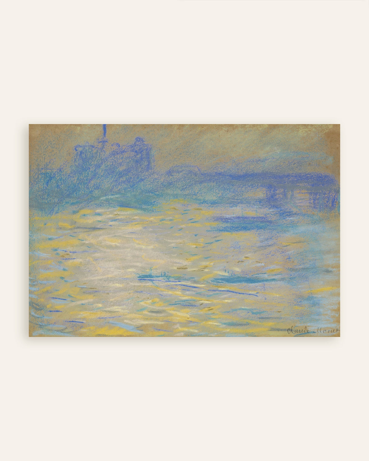 Affiche La Tamise (1901) de Claude Monet, miniature