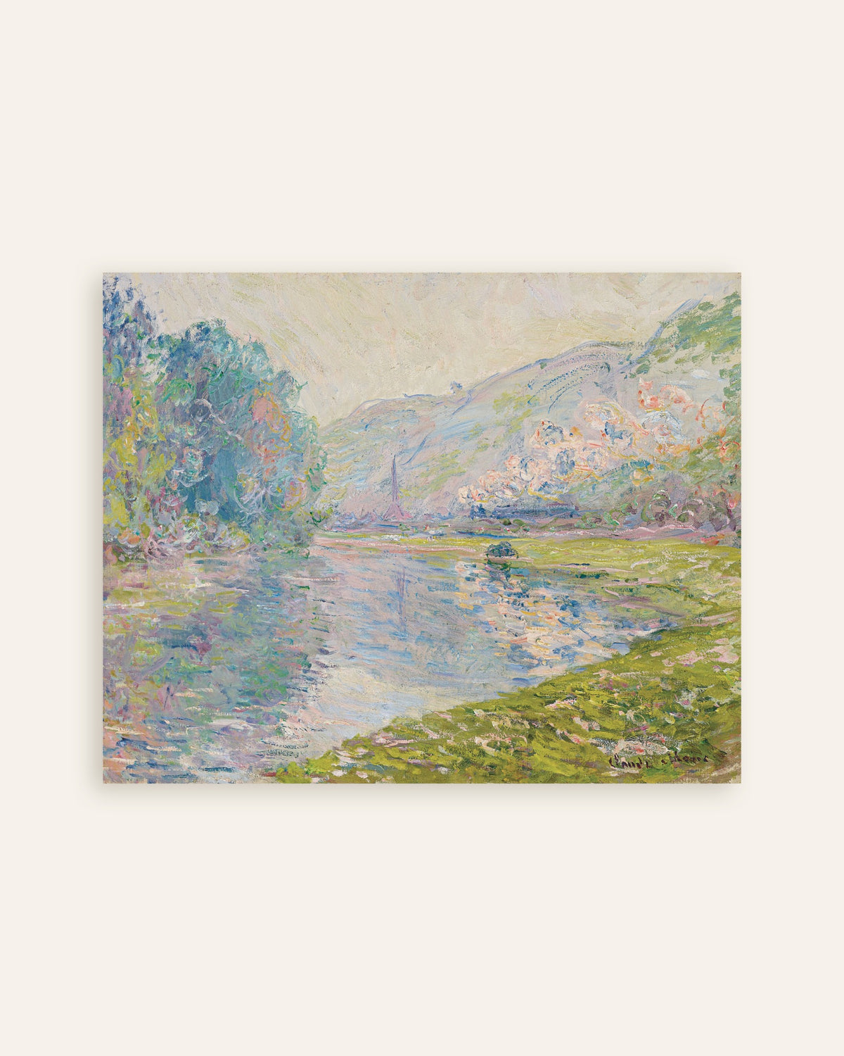 Affiche Le Train à Jeufosse (1884) de Claude Monet, miniature