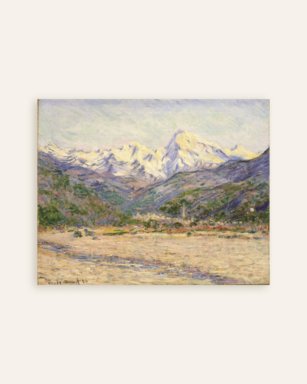 Affiche La Vallée de la Nervia (1884) de Claude Monet, miniature