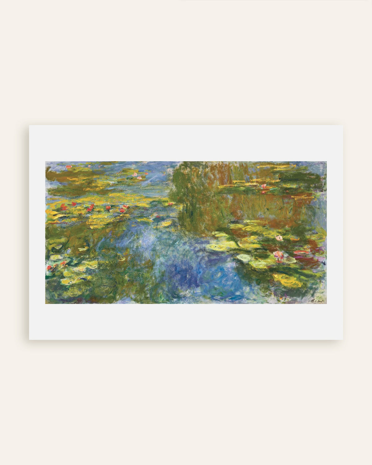 Affiche Le Bassin aux nymphéas (vers 1917–1919) de Claude Monet, miniature