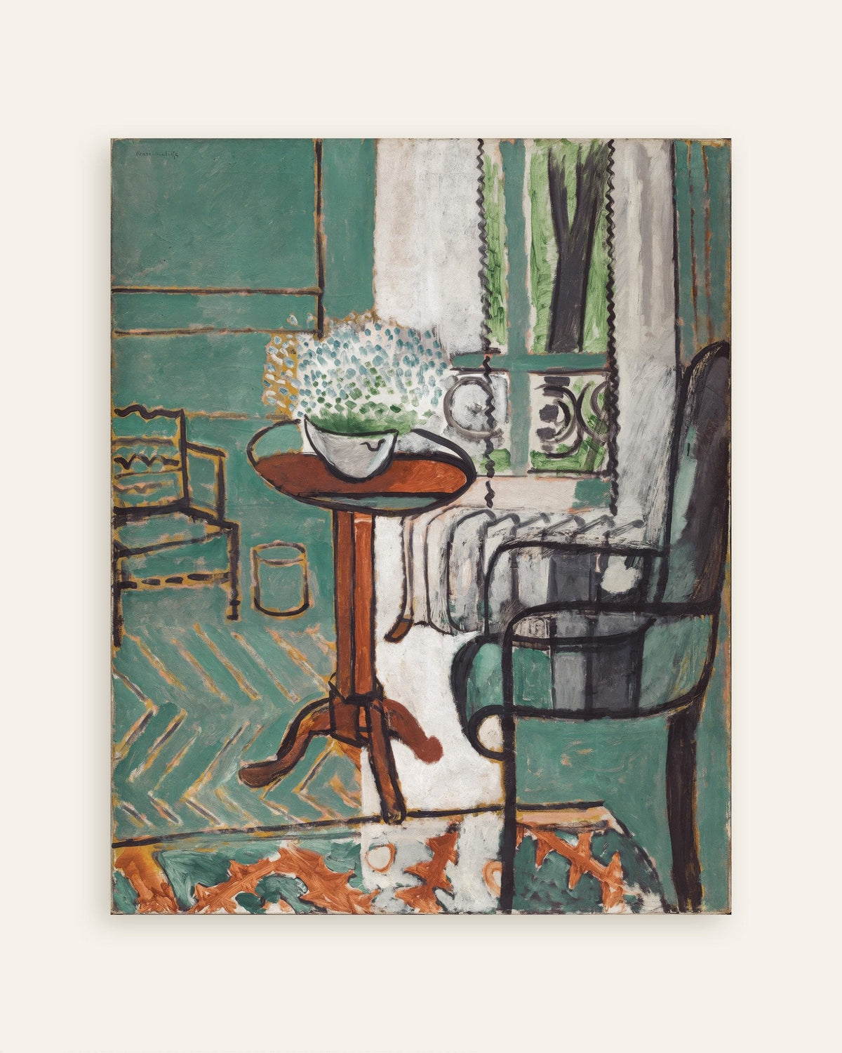 La fenêtre (Intérieur avec myosotis) par Henri Matisse, miniature