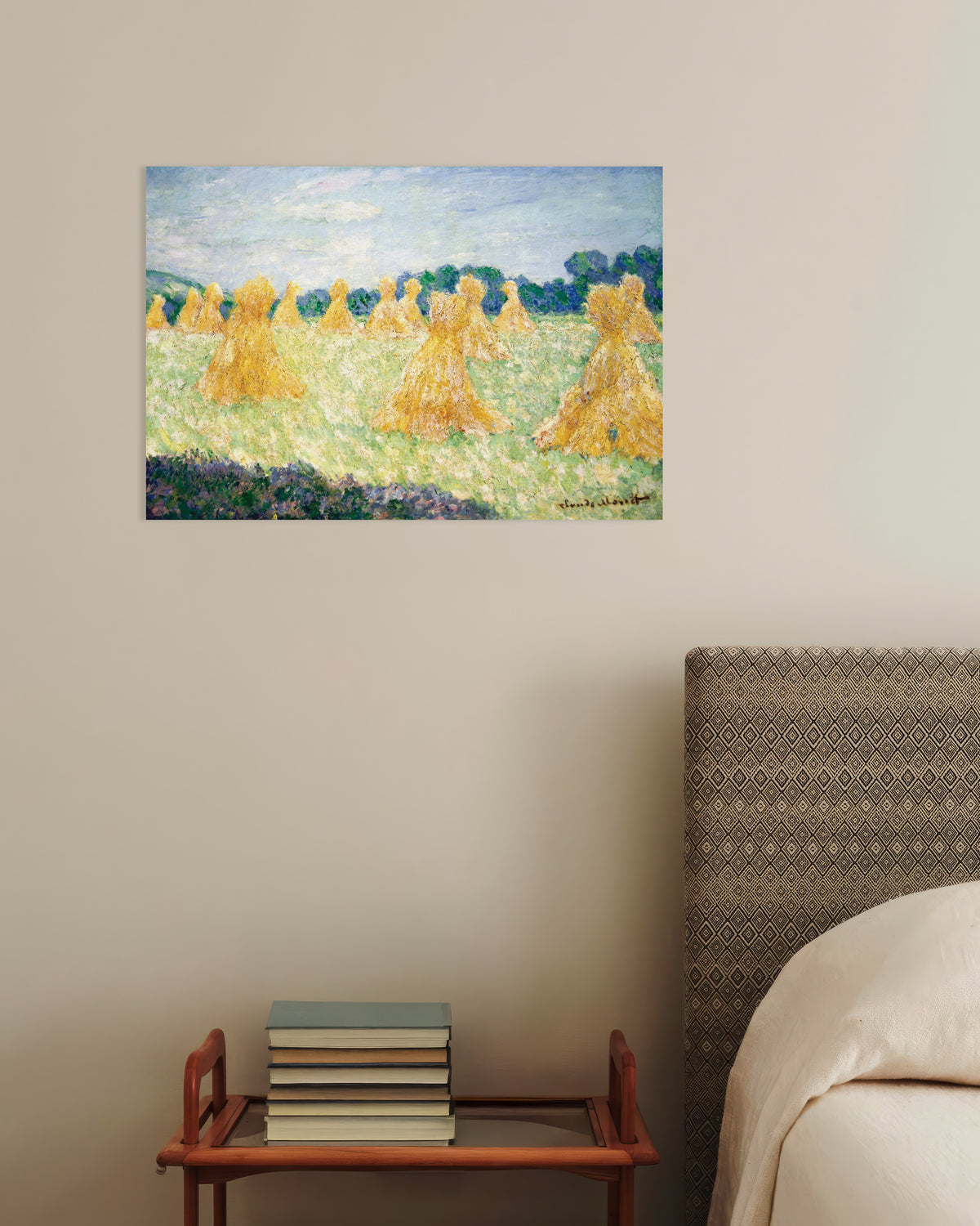 Affiche Les Demoiselles de Giverny, effet de soleil (1894) de Claude Monet