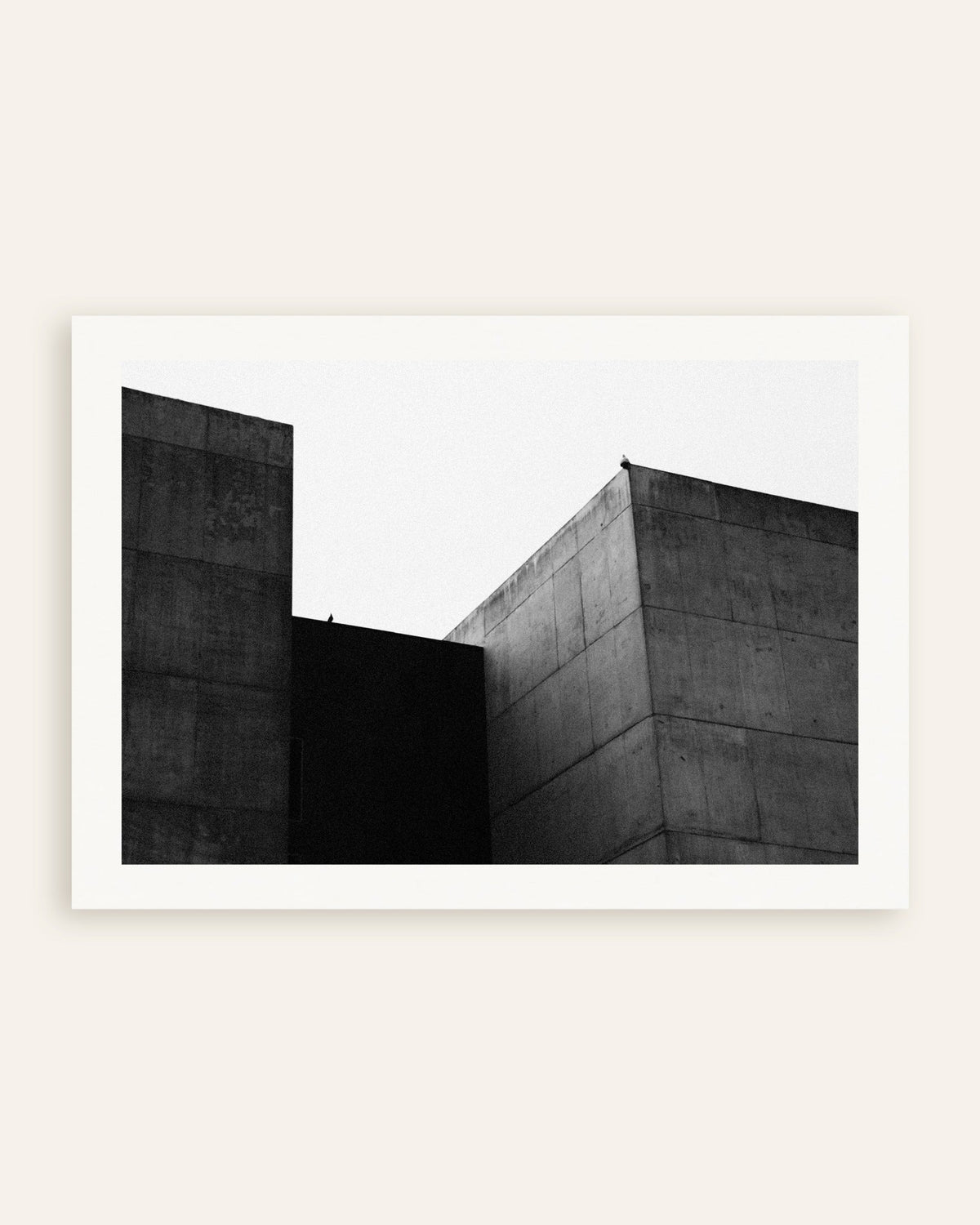 Affiche « Deux blocs de béton et un oiseau », vignette