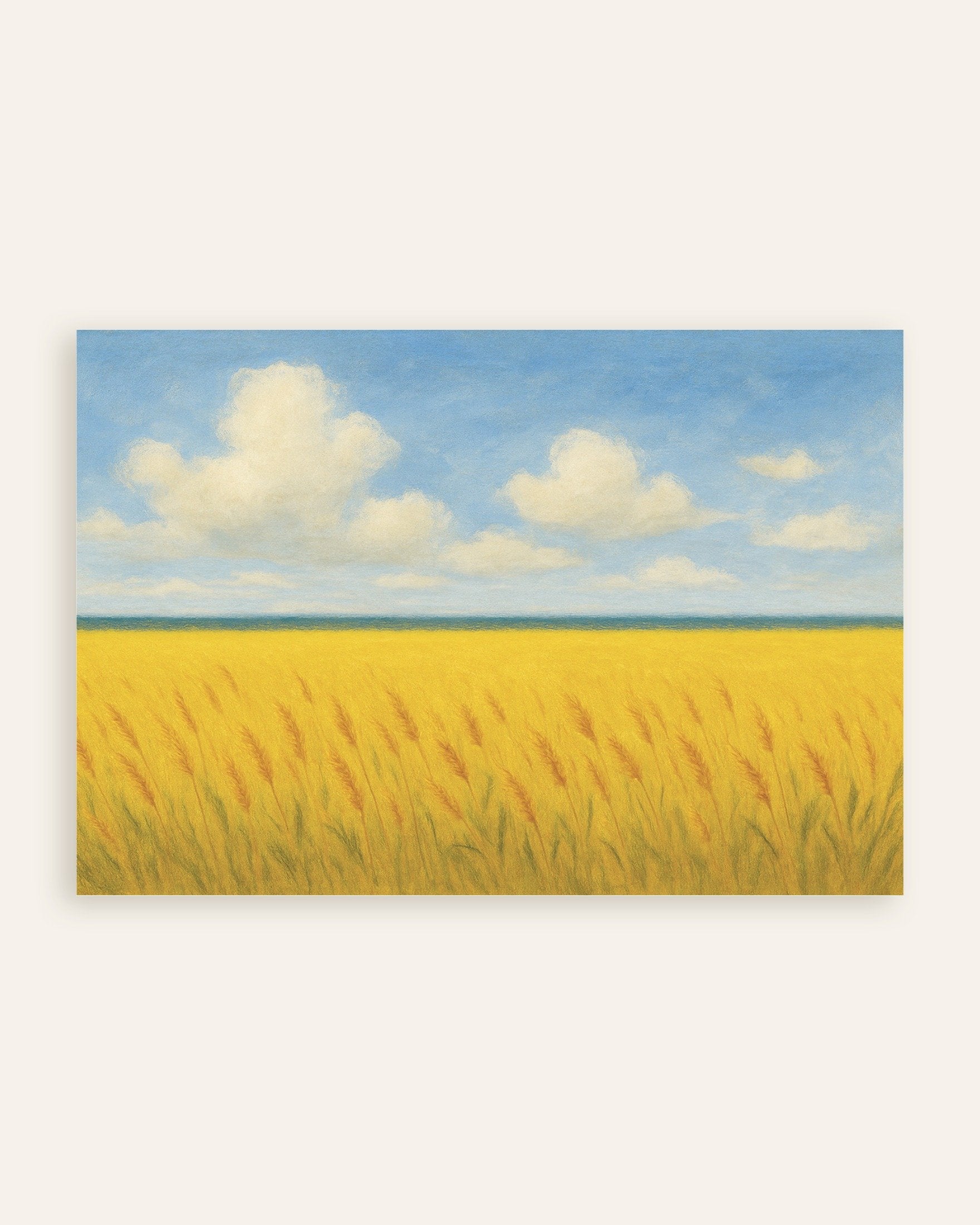 Poster of Ukraine poster -  Wheat field and blue sky, thumbnail