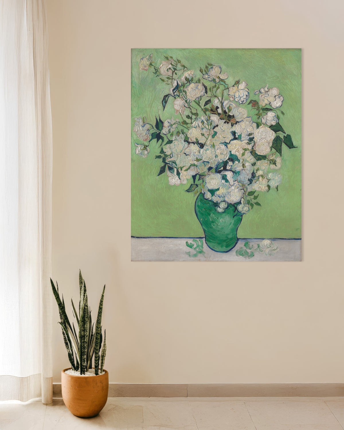Poster de Vase de roses (1890) de Vincent van Gogh