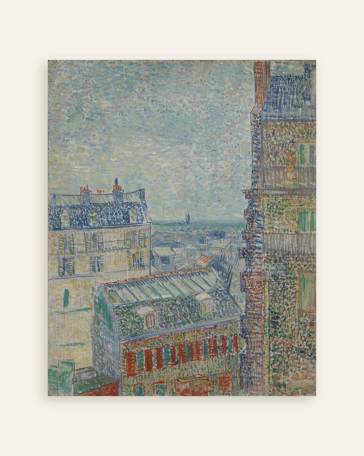 Poster Vue depuis l’appartement de Theo (1887) de Vincent van Gogh, en vignette