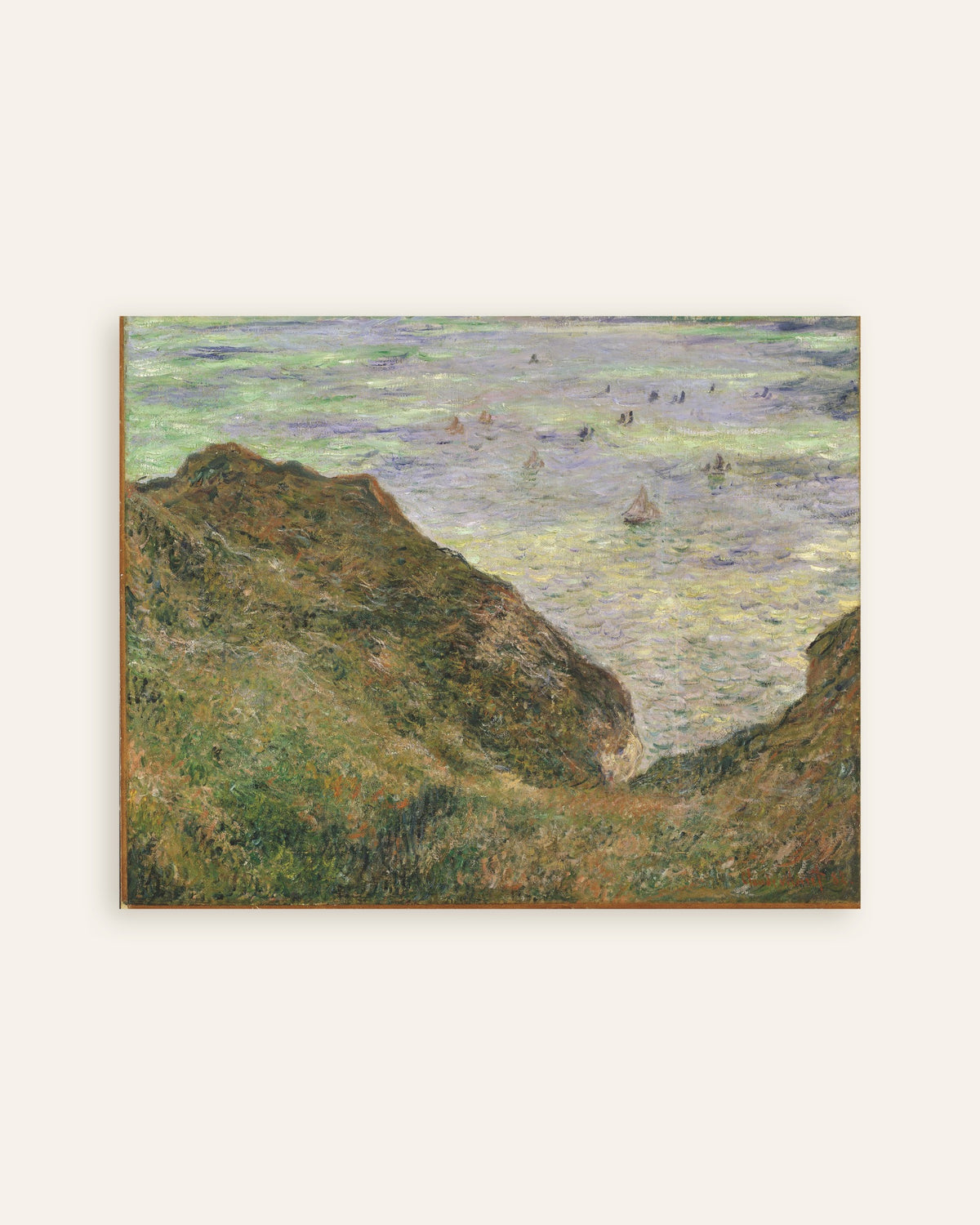 Affiche Vue sur la mer (1882) de Claude Monet, miniature