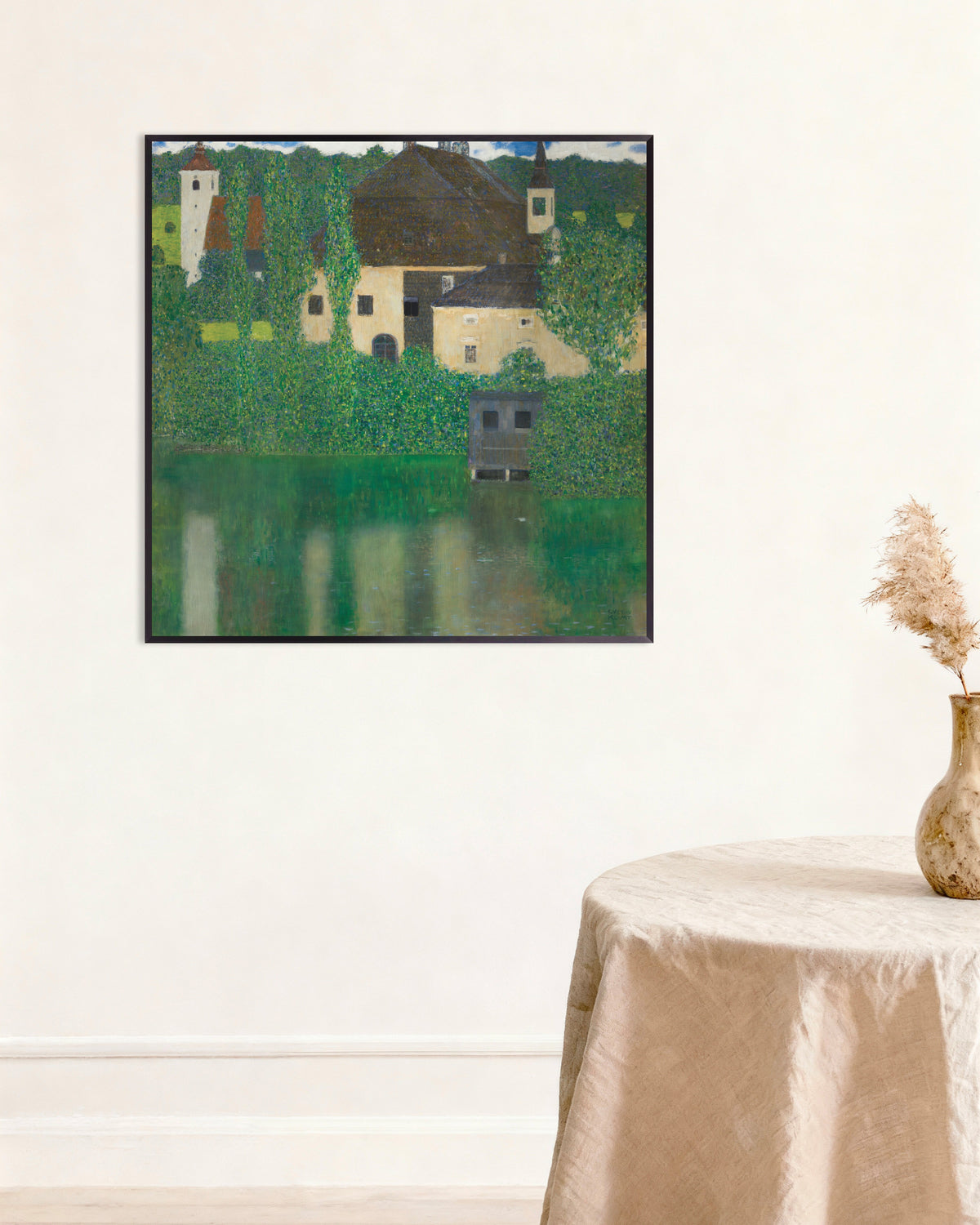 Poster de Château dans l’eau (1908–1909) de Gustav Klimt, avec cadre métallique