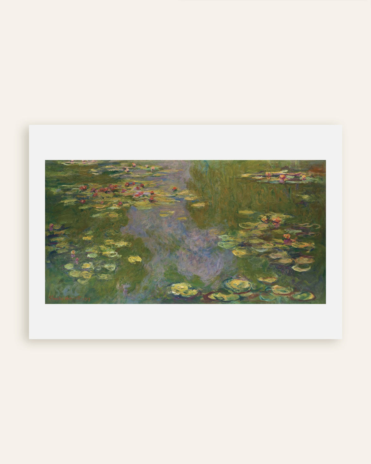 Affiche Nymphéas (1919) de Claude Monet, miniature