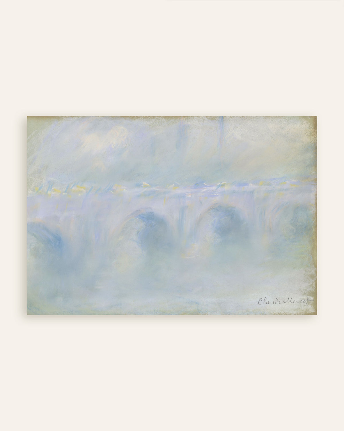 Affiche Waterloo Bridge (1901) de Claude Monet, miniature