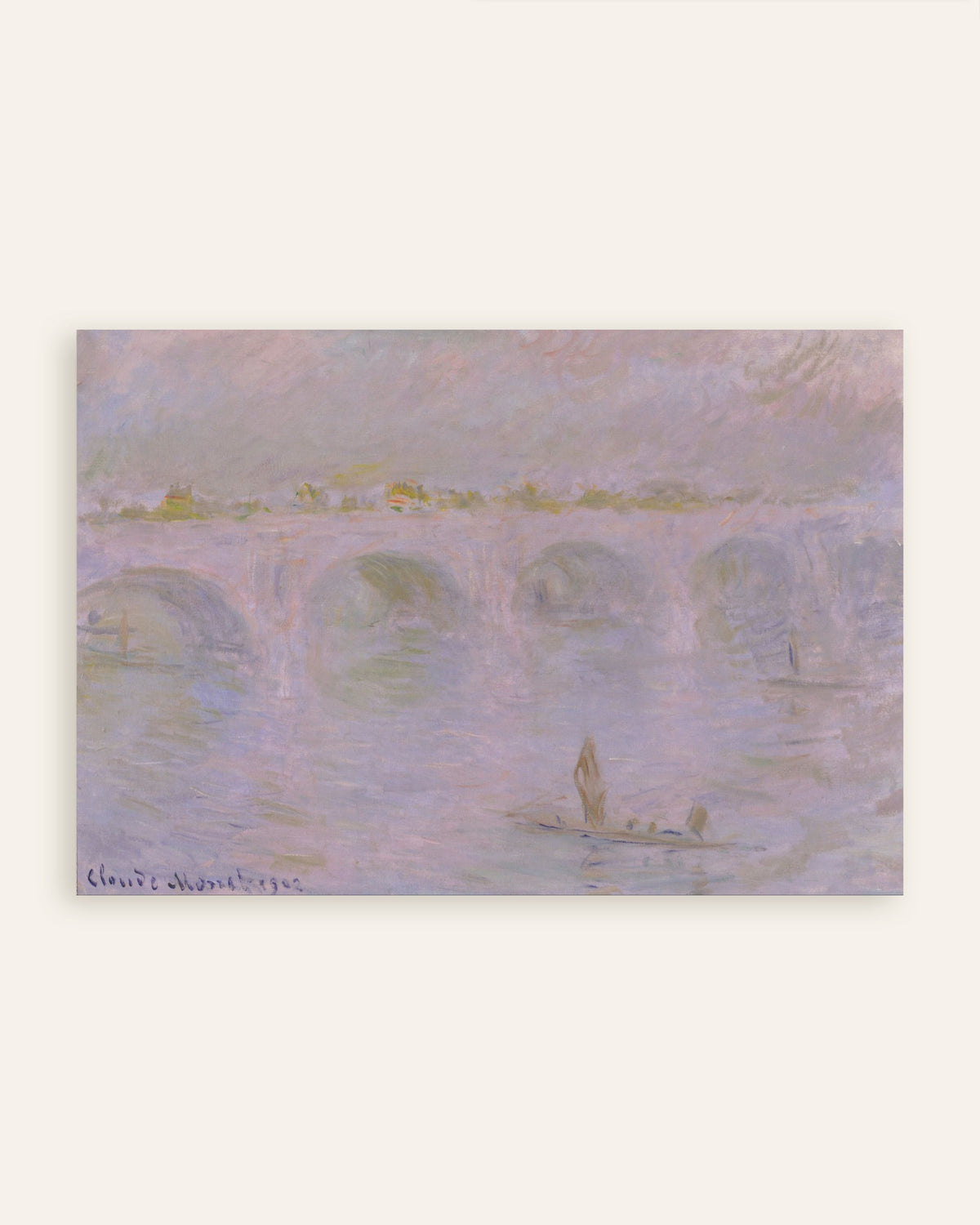 Affiche Waterloo Bridge, Londres (1902) de Claude Monet, miniature