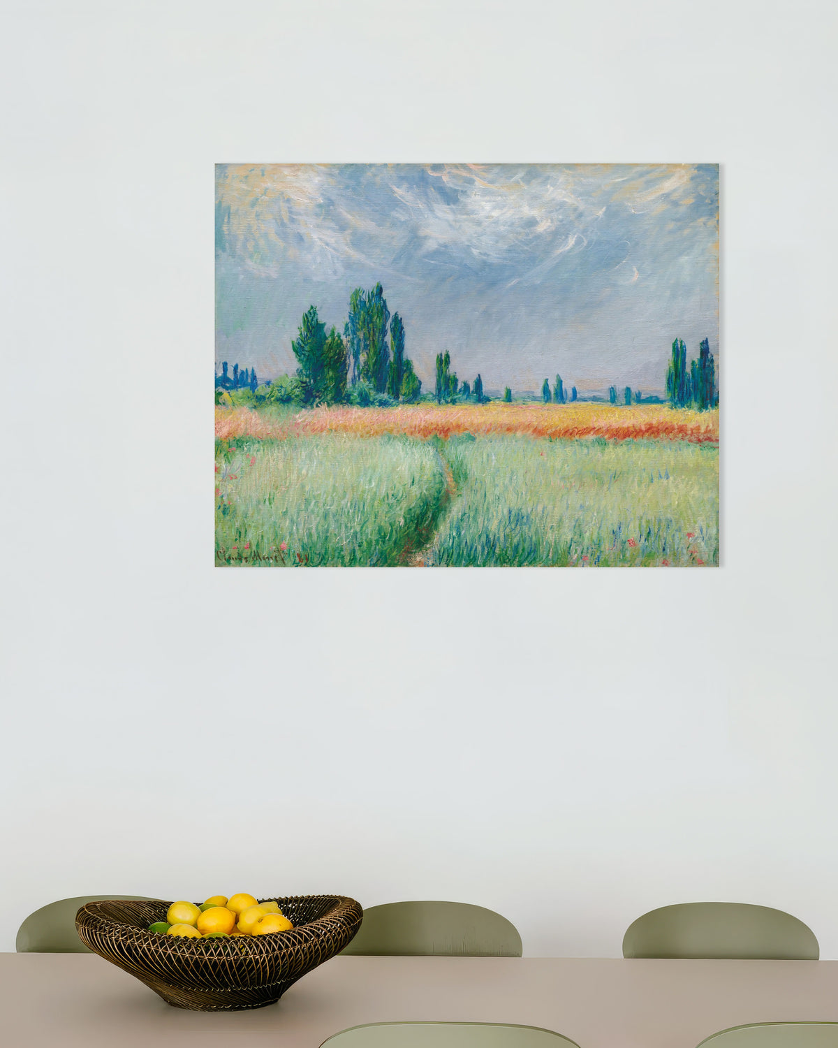 Affiche Champ de blé (1881) de Claude Monet