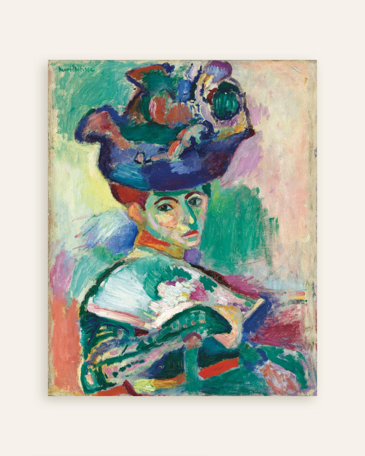Poster de Femme au chapeau (1905) par Henri Matisse, vignette