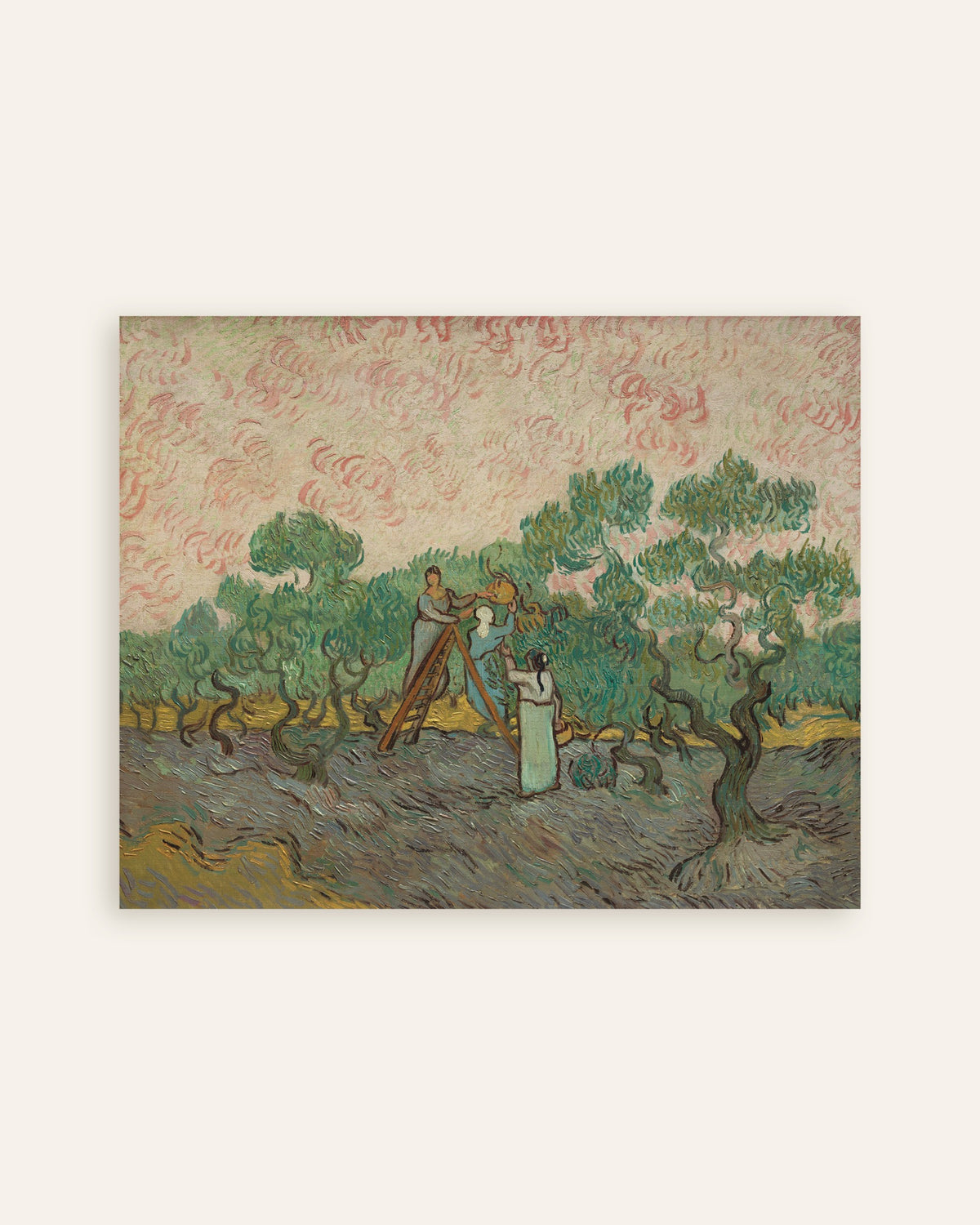 Poster de Femmes cueillant des olives (1889), Vincent van Gogh, vignette